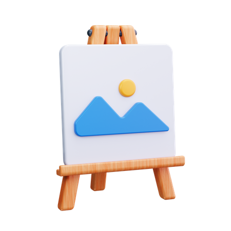 Leinwandtafel  3D Icon