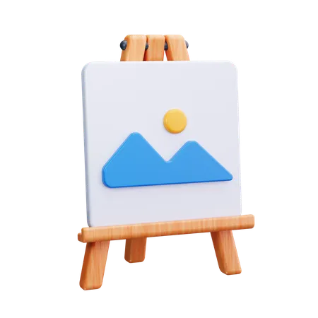 Leinwandtafel  3D Icon