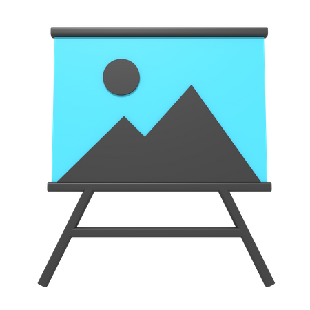 Leinwandtafel  3D Icon