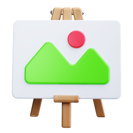 Gemälde auf Leinwand  3D Icon