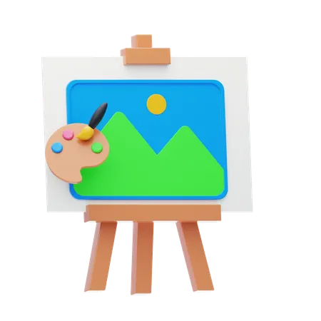 Gemälde auf Leinwand  3D Icon