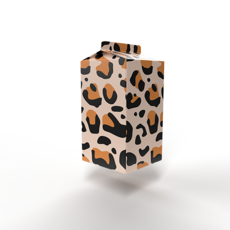 Leite de leopardo  3D Illustration