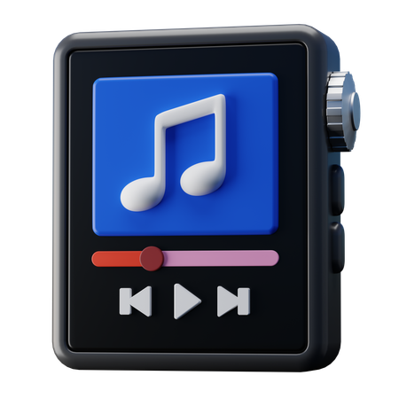 Leitor de áudio do dispositivo  3D Icon