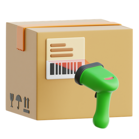 Leitor de códigos de barra  3D Icon