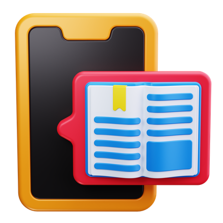 Leitor de ebook  3D Icon