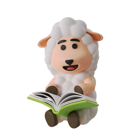 Leitura  3D Illustration