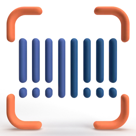 Leitura de código de barras  3D Icon