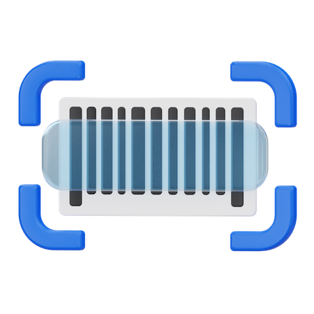 Leitura de código de barras  3D Icon