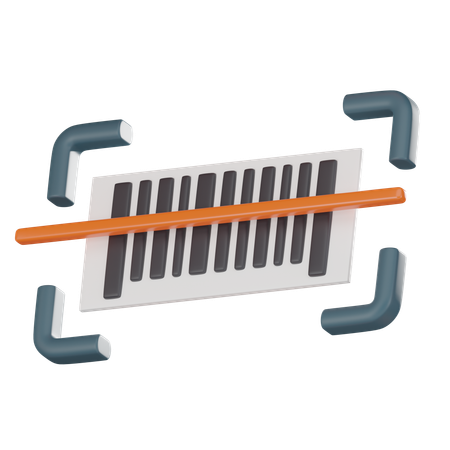 Leitura de código de barras  3D Icon
