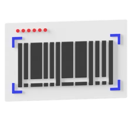 Leitura de código de barras  3D Icon