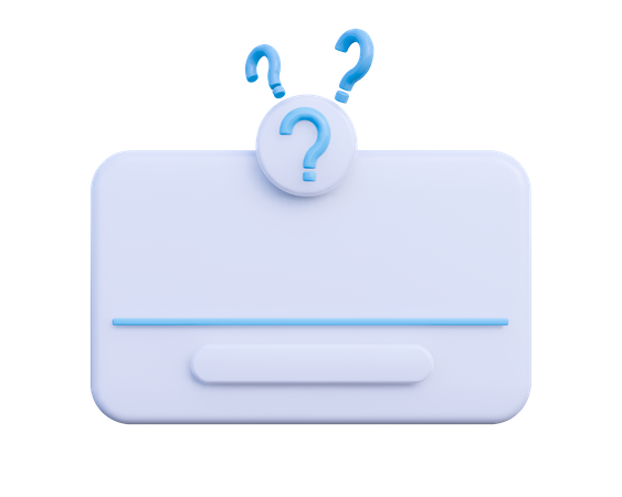 Lembrete de perguntas frequentes  3D Icon
