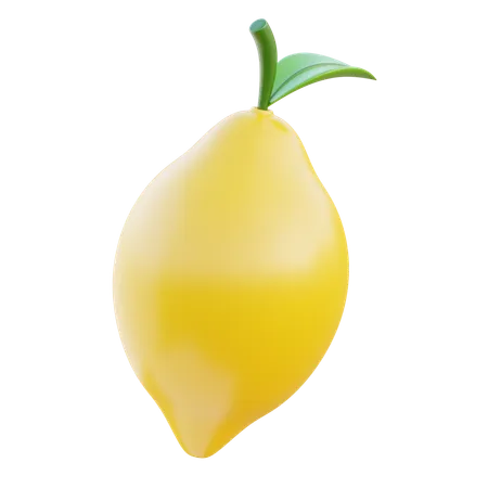 Lemon Fruit 3 D Icon 3D Icon