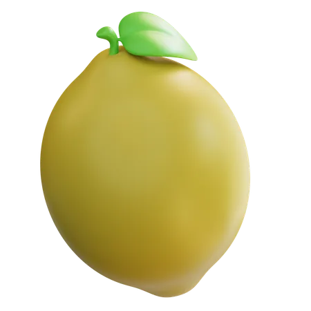 3 D Illustration Lemon 3D Icon