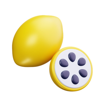 Lemon  3D Icon