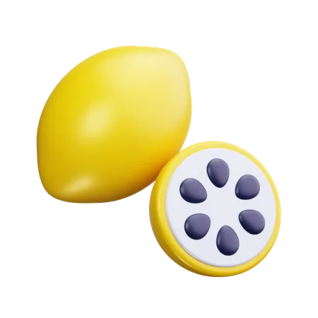 Lemon  3D Icon