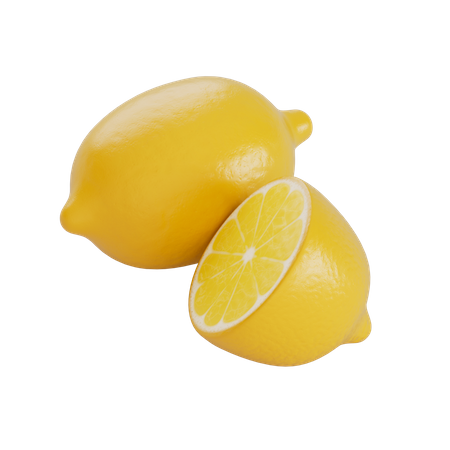 Lemon  3D Illustration