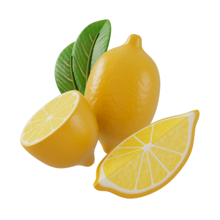 Lemon  3D Illustration