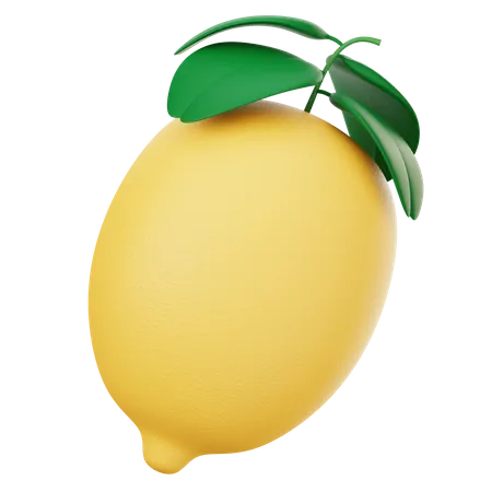 Lemon  3D Illustration