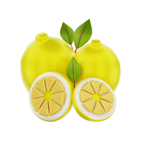 Lemon  3D Illustration