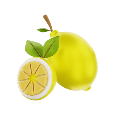 Lemon  3D Illustration