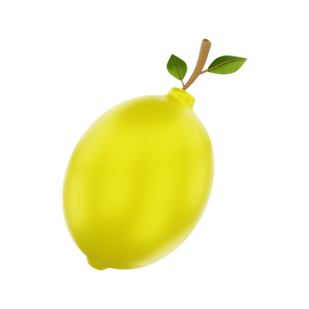 Lemon  3D Illustration