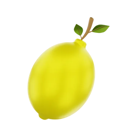 Lemon  3D Illustration