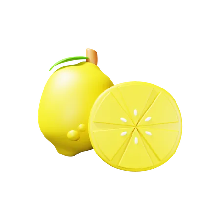 Lemon  3D Illustration