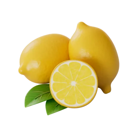Lemon  3D Illustration