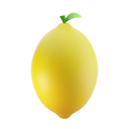 Lemon Fruit 3 D Illustration 3D Icon