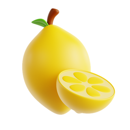 Lemon Fruit  3D Icon