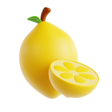 Lemon Fruit  3D Icon