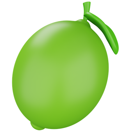 Lemon Green 3D Icon