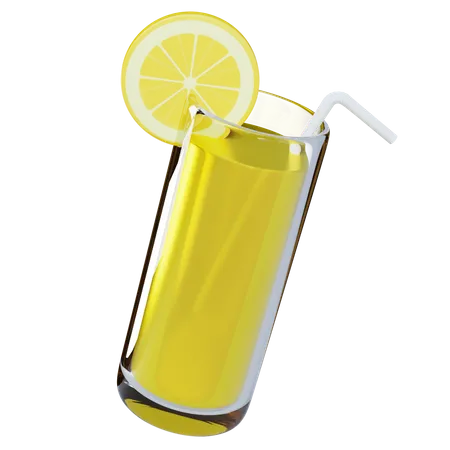 Lemon Juice 3D Illustration