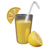 3d lemon juice logo