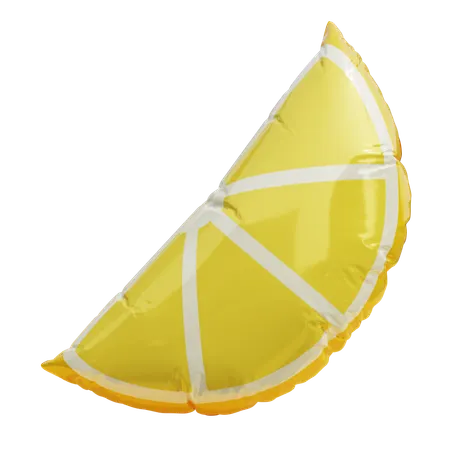 Lemon Shape Balloon  3D Icon