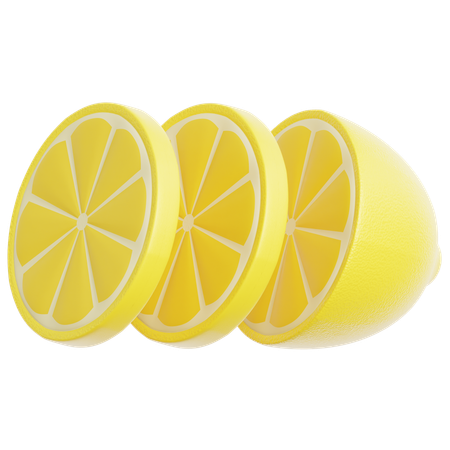 Lemon Sliced  3D Icon