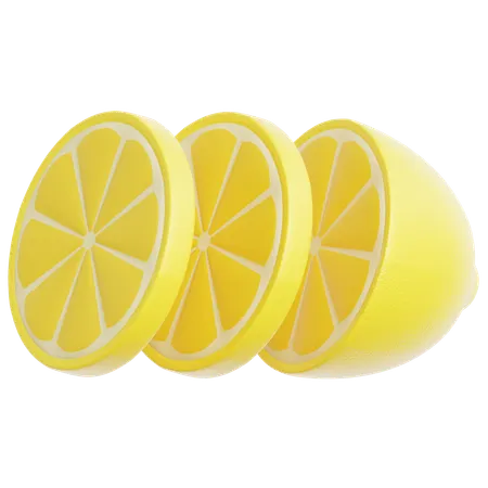 Lemon Sliced  3D Icon