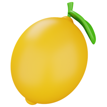 Lemon Yellow  3D Icon