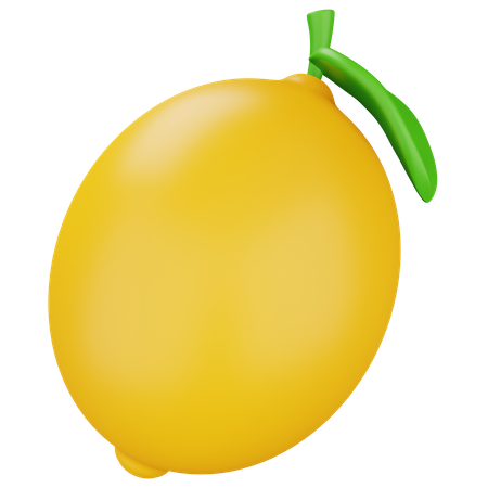 Lemon Yellow 3D Icon