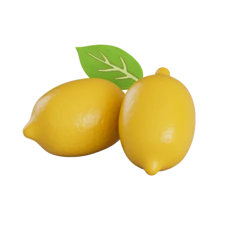 Lemons 3D Illustration
