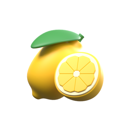 Lemons Slices  3D Icon