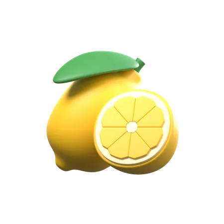 Lemons Slices  3D Icon