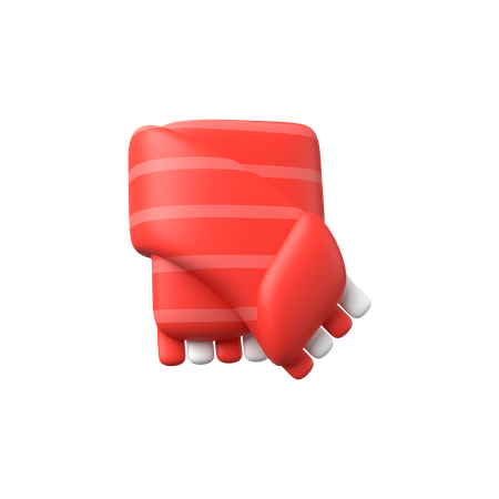 Lenço de natal  3D Illustration