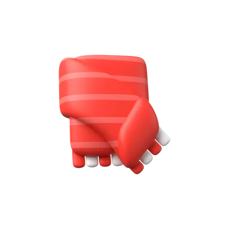 Lenço de natal  3D Illustration