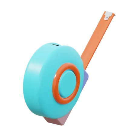 길이 척도  3D Icon