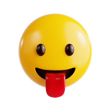 Lengua emoji  3D Icon