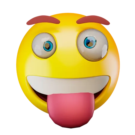 Lengua fuera  3D Emoji