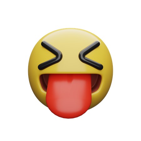 Sacando la lengua  3D Emoji