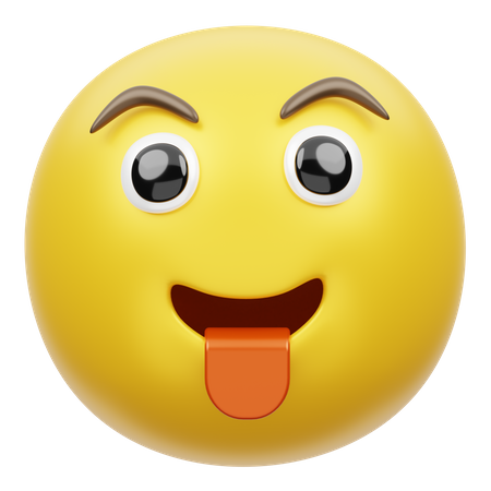 Lengua fuera  3D Emoji