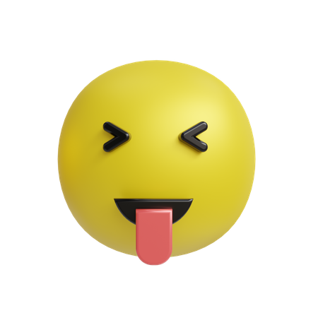 Emoji con la lengua fuera  3D Icon